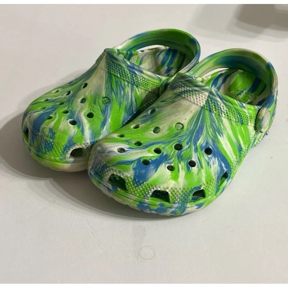 Crocs Tie-Dye (size J1) Blue & Green Crocs